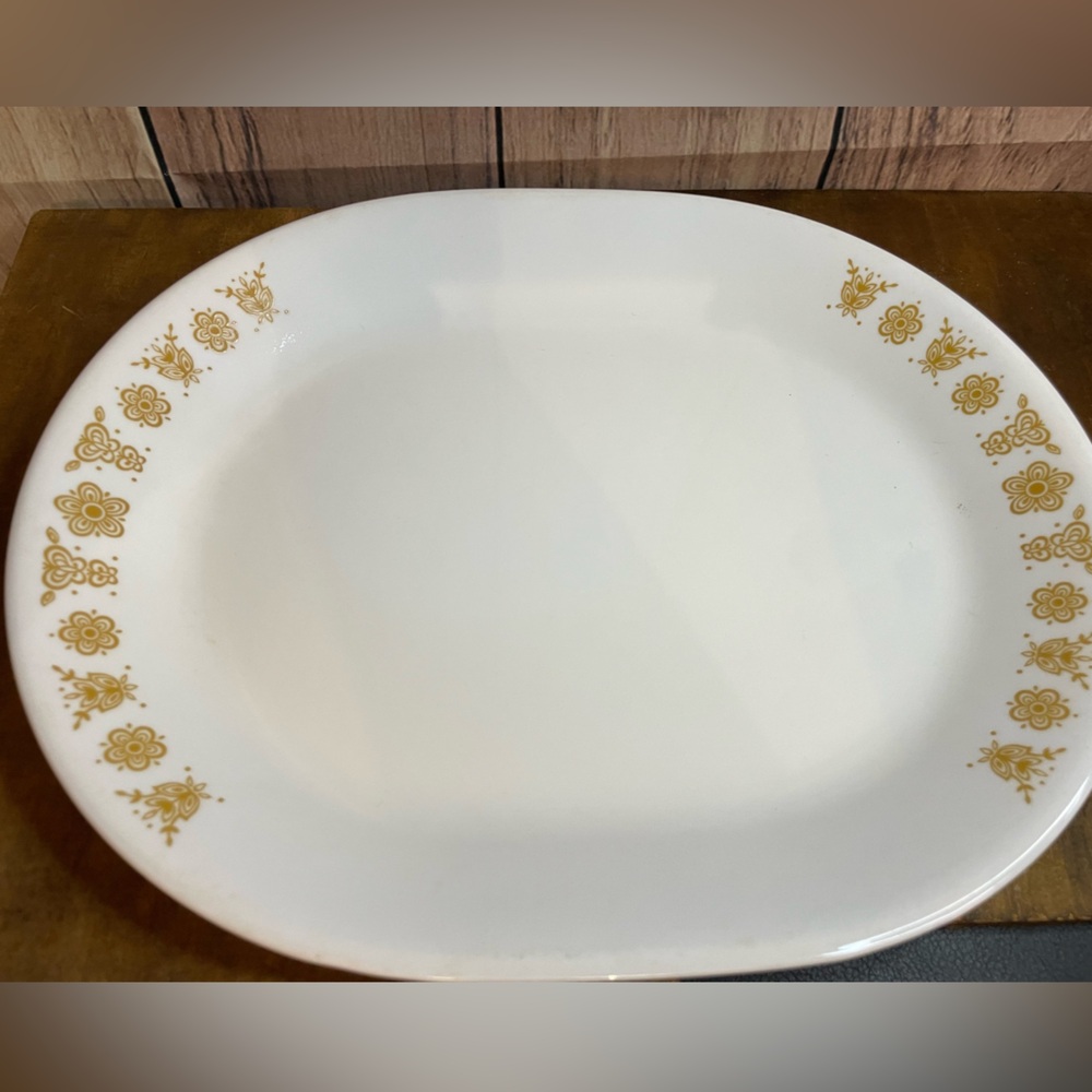 Corelle Golden Butterfly Platter